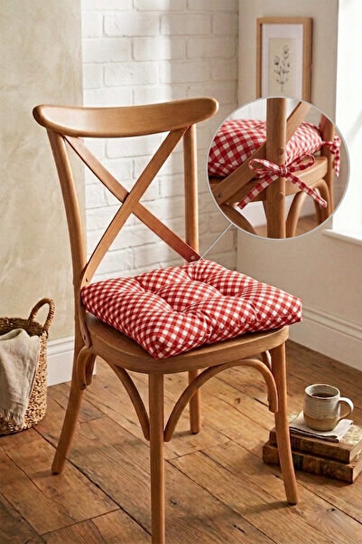 aymira home 1 ADET Dijital Baskılı Bağcıklı Pofidik Sandalye ve Piknik Minder...