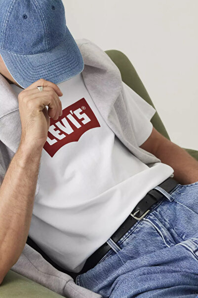 Levi's Túlméretezett, rövid ujjú, kerek nyakú, minimalista férfi póló - hétkö...