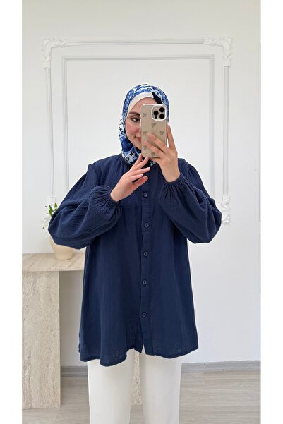 salisburys Molly Nelly Kadın Oversize Muslin Gömlek