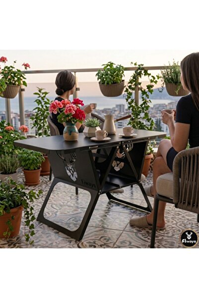 FİWAYS AXIS Katlanır Metal Kamp & Balkon Masası