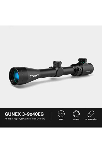 gunex 3-9x40EG Aydınlatmalı Dürbün