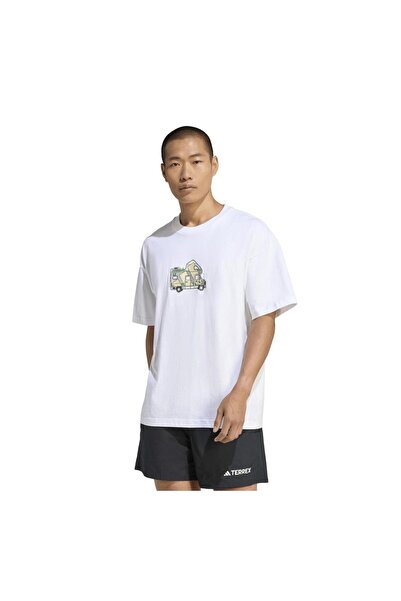 adidas KB9633-E Terrex M Camper G T Ανδρικό T-Shirt Λευκό