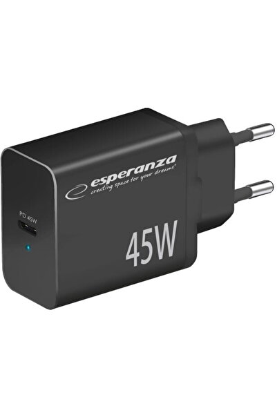 ESPERANZA ÎNCĂRCĂTOR RAPID EZC108K 45W USB-C PD 45W NEGRU