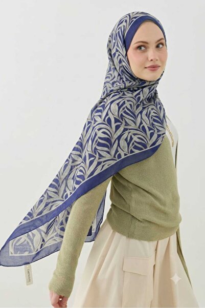Emproyal Tenline Daily Desen Şal - Saks Mavi