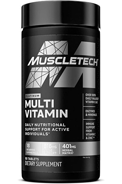 MUSCLETECH Platinum Multi Vitamin Daily Nutritional Support & Immune Support ...