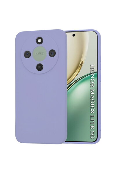 Techsuit Husă pentru Honor Magic8 Lite - SoftFlex - Mov deschis