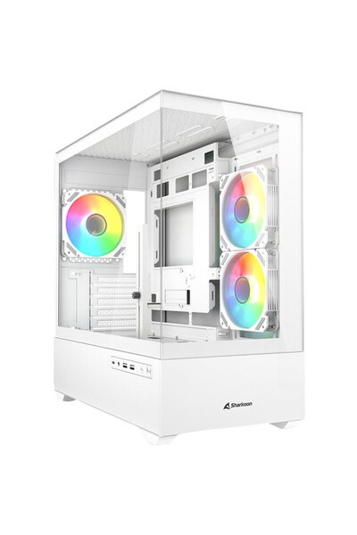 SHARKOON Mid Tower Fara sursa MK6 RGB Alb
