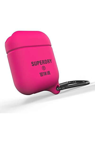 SUPERDRY Husă pentru AirPods impermeabilă roz