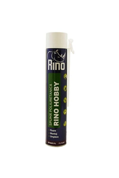 Rino Spuma poliuretanica Hobby, 650ml, cu aplicator