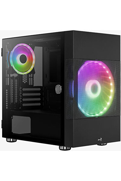 AEROCOOL Atomic Lite-G-BK-v1 , Mini Tower, fara sursa, mATX, Black