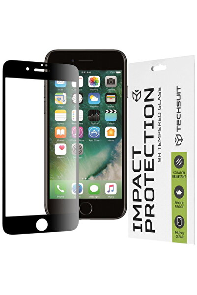 Techsuit Защитно фолио за iPhone 7 Plus / 8 Plus - 111D с пълно покритие / с ...