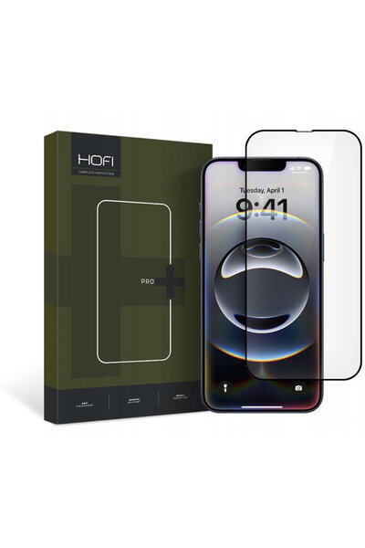 HOFI GLASS PRO+ PENTRU IPHONE 13 / 13 PRO / 14 / 16E NEGRU