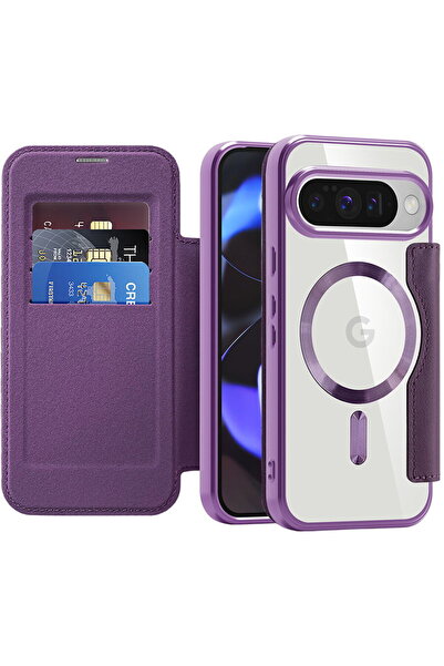 Techsuit Husă pentru Google Pixel 10 / 10 Pro - SmartMag Book Case - Mov
