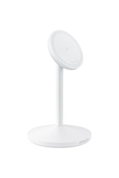 Anker Wireless MagGo Stand Qi2 360 15W pentru iPhone 16/15/14/13/12 Alb