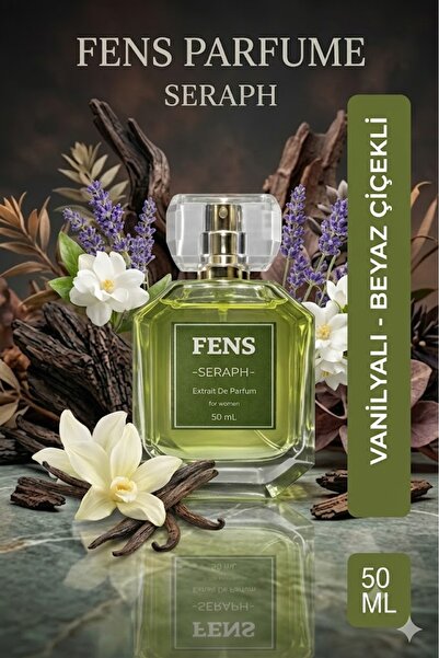 Fs Fens Seraph Kadın Parfüm EDP 50 ml – Beyaz Çiçekli, Lavanta, Kuş Üzümü, Ma...