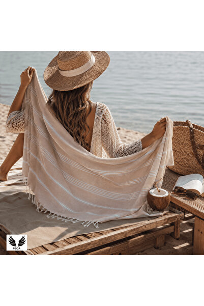 PEGA Sultan Peshtamal 90X170 cm 100% Cotton Beach Towel