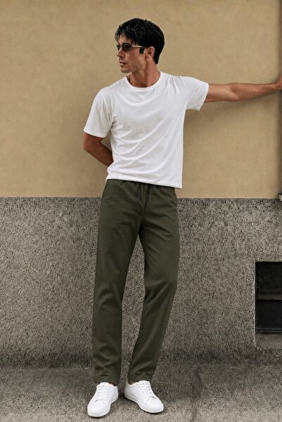 Madmext Khaki Basic Men's Trousers 5486
