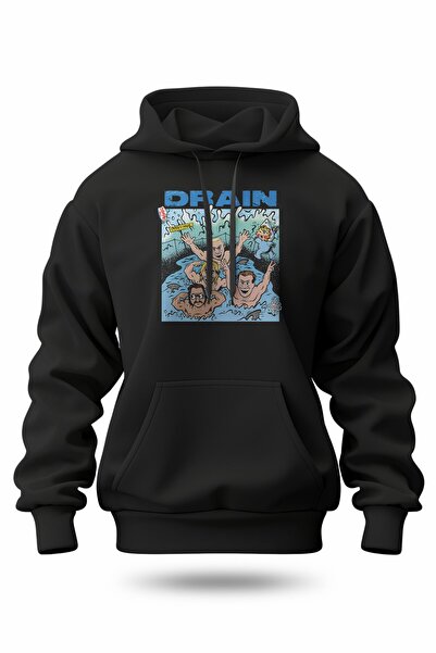 buzagi tasarım ürünleri سويت شيرت بطباعة رقمية من Drain للجنسين