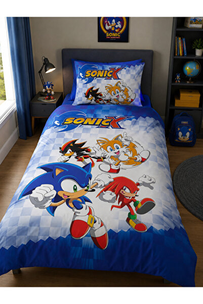 Bebaks süper sonic tek kişilik çocuk nevresim ve yastık