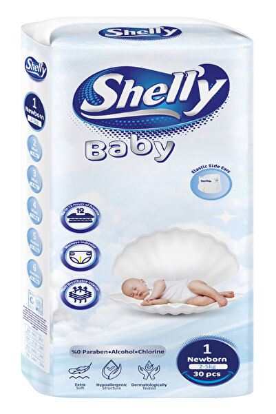 Shelly Baby 1 Numara Yenidoğan Bebek Bezi 30 Adet