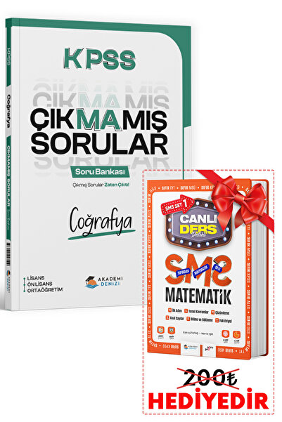 Yayın Denizi Yayınları Akademi Denizi KPSS Coğrafya Çıkmamış Sorular Soru Ban...