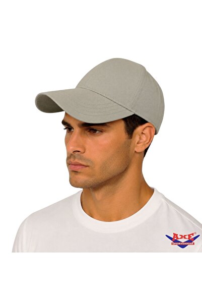 AXE SPORTSWEAR Unisex Taş Renk Mikro Kumaş Arkası Cırtlı Ayarlanabilir Kasket...