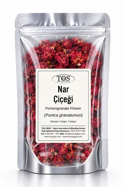 TOS The Organic Spices Nar Çiçeği 50 gr (1. KALİTE) Punica Granatumun / Pomen...
