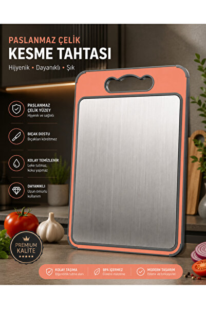 ookico 304 Stainless Steel and Pp Surface Cutting Board