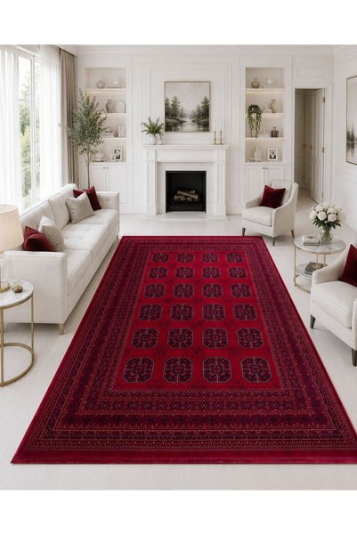 Neşem Halı Boutique EKOHALI Herat HER 02 Red Nostaljik Afgan Desenlerini ile ...