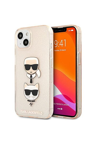 Karl Lagerfeld KLHCP13SKCTUGLGO iPhone 13 mini 5,4 " carcasă rigidă aurie cu ...
