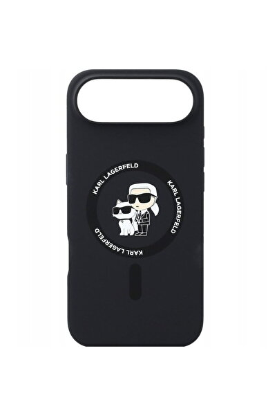 Karl Lagerfeld Husa pentru iPhone 17 Air - Silicone Ring MagSafe (KLHMP17MSCM...