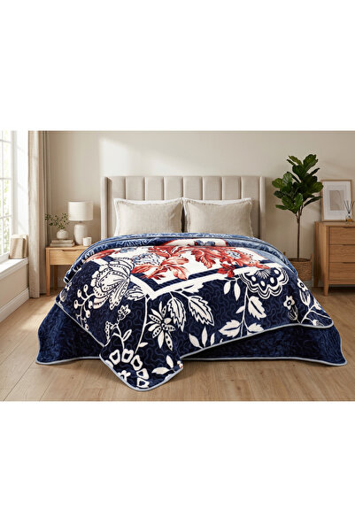 MİNK Κουβέρτα Solana 986 Blue King Size Luxury - 220x240