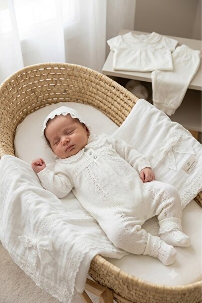 Babydola إصدار مستشفى للفتيات الصغيرات 10 قطع من الدانتيل نموذج بيكيه بطانية ...