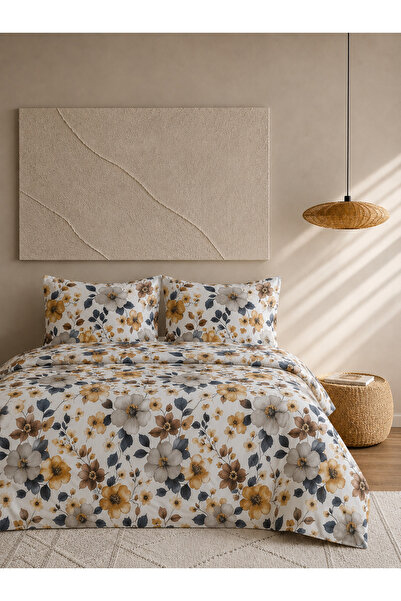 Boreas Home Velora 100% Cotton Elastic Sheet Double Duvet Cover Set 200X220 c...