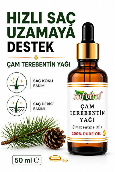 safvital Pine Turpentine Oil 50 ml Hair Care Oil Herbal Hair Nourishing Hair ...