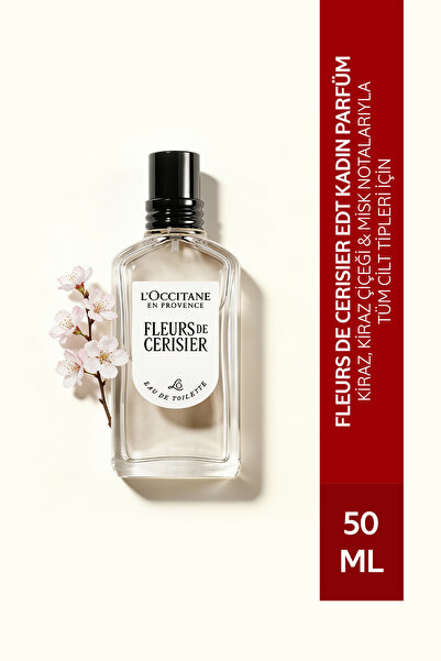 L'Occitane Fleurs de Cerisier Parfüm, EDT, Kadın, Kiraz, Kiraz Çiçeği ve Misk...