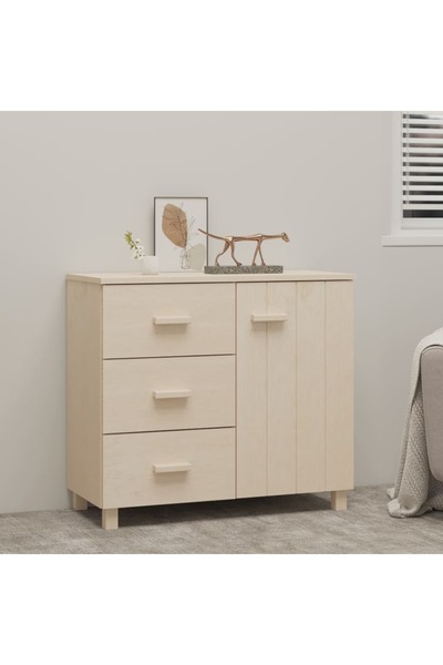 Concept Servantă, maro miere, 90x40x80 cm, lemn masiv de pin