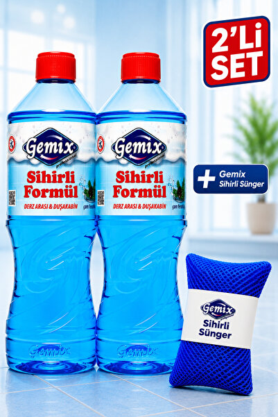 GEMİX SİHİRLİ FORMÜL 1 Lt. X 2 ADET – Küf, Sararma ve Kireç Karşıtı Güçlü Formül