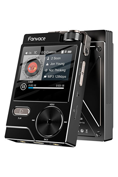 Fanvace MP3 Player HiFi 64GB, Ήχος χωρίς απώλειες DSD/FLAC/WAV, επαγγελματικό...