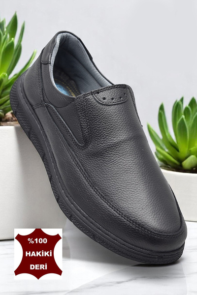 ISPARTALILAR Tab202 Heel Gel Orthopedic Sole Genuine Leather Men's Shoes Poly...