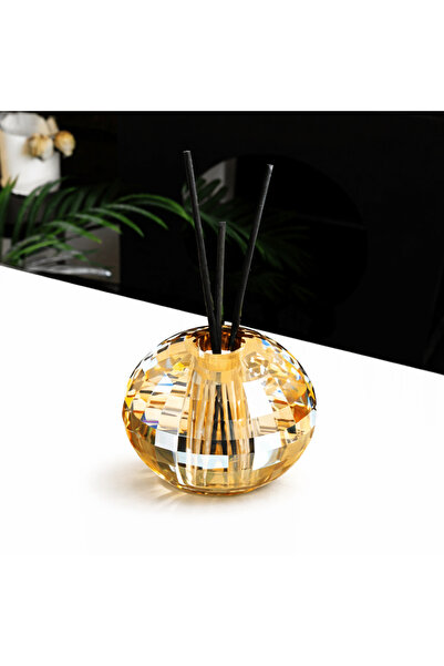 Havona Difuzor de parfum ambiental din cristal auriu de 8 cm