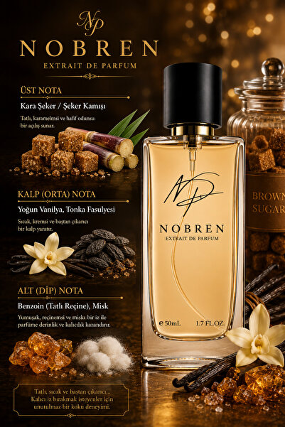 NOBREN Vanilya Unisex Parfüm 50 ml – Tatlı ve Kalıcı Koku