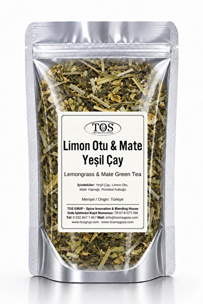 TOS The Organic Spices شاي أخضر مع عشبة الليمون والميت - 100 جم (1. الجودة) ش...