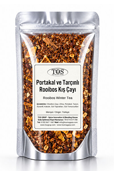 TOS The Organic Spices شاي رويبوس الشتوي بالبرتقال والقرفة 40 جرام (1.) شاي ر...