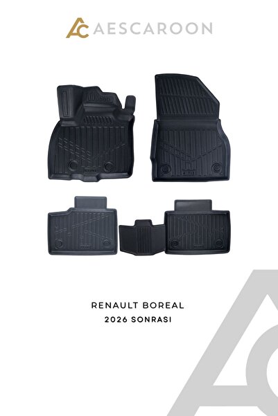 Aescaroon Renault Boreal 2026 Sonrası 3D Havuzlu Paspas