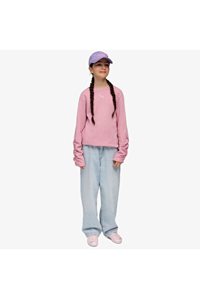 Puma Bowtique Crew Çocuk Pembe Sweatshirt