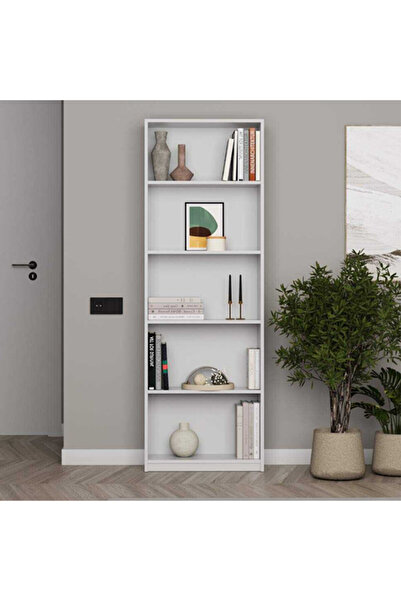 Adore Biblioteca Nurdan, 5 rafturi, 58 x 170 x 23 cm