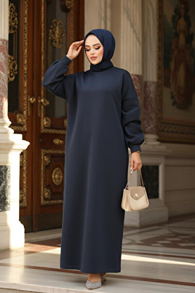 Neva Style Rochie Hijab cu transpirație bleumarin 23641L