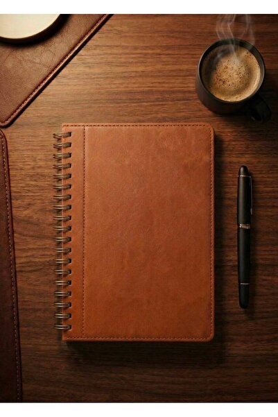 Mr.Notebook Kişiye Özel İsim Yazılı Taba Termo Deri Defter - Spiralli Kareli ...