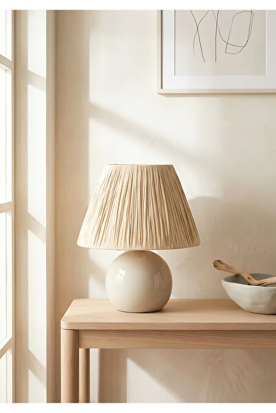 HOMİNG Pico Natural Krem Abajur